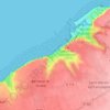 Mappa topografica Saint-Martin-Plage, altitudine, rilievo