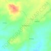 Mappa topografica Centroamerica, altitudine, rilievo