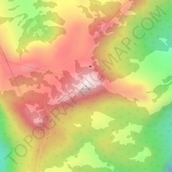 Mappa topografica Pico do Bandeira, altitudine, rilievo