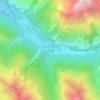 Mappa topografica Les Faures en Valjouffrey, altitudine, rilievo
