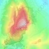 Mappa topografica Monte Bonifato, altitudine, rilievo