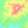 Mappa topografica La Meseta, altitudine, rilievo