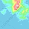 Mappa topografica Pangdan, altitudine, rilievo
