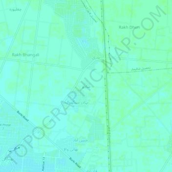 Mappa topografica Saado, altitudine, rilievo