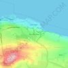Mappa topografica Muirhouses, altitudine, rilievo