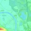 Mappa topografica Gohlis, altitudine, rilievo