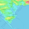 Mappa topografica Weymouth, altitudine, rilievo