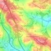 Mappa topografica Thorpe Hesley, altitudine, rilievo