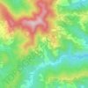 Mappa topografica Carnea, altitudine, rilievo