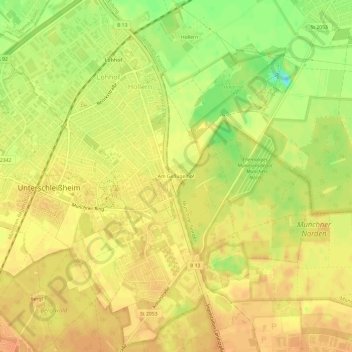 Mappa topografica Am Geflügelhof, altitudine, rilievo