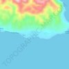 Mappa topografica Lawigan, altitudine, rilievo