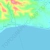 Mappa topografica Nalundan, altitudine, rilievo
