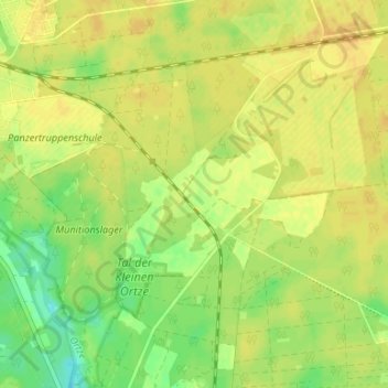 Mappa topografica Kohlenbissen, altitudine, rilievo