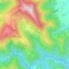 Mappa topografica Montelago, altitudine, rilievo