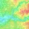Mappa topografica La Baronnière, altitudine, rilievo