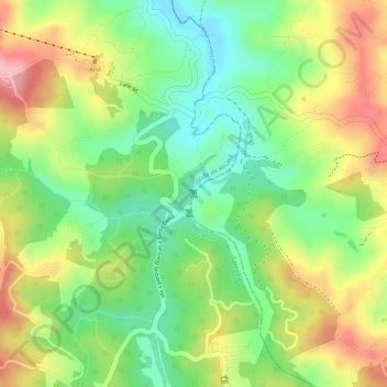 Mappa topografica Chorro Clarín, altitudine, rilievo