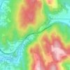 Mappa topografica As Laxes, altitudine, rilievo