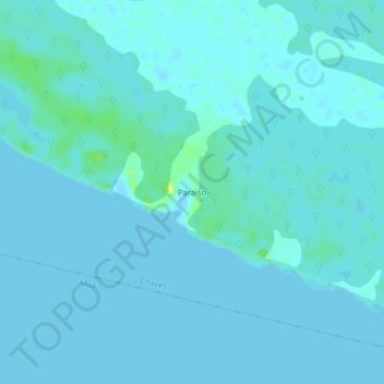 Mappa topografica Paraiso, altitudine, rilievo