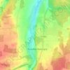 Mappa topografica Le Merle, altitudine, rilievo