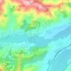 Mappa topografica Viazzano, altitudine, rilievo