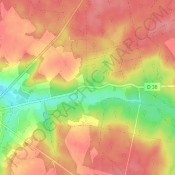 Mappa topografica La Charmoye, altitudine, rilievo