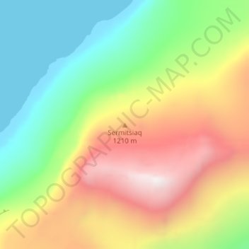 Mappa topografica Sadlen, altitudine, rilievo
