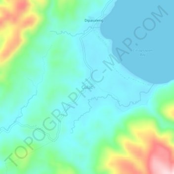 Mappa topografica Culat, altitudine, rilievo