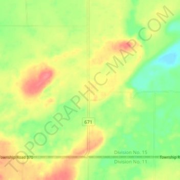 Mappa topografica St-Denis, altitudine, rilievo