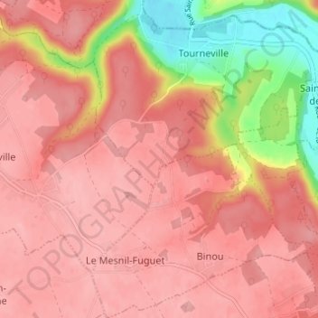 Mappa topografica Autrebosc, altitudine, rilievo