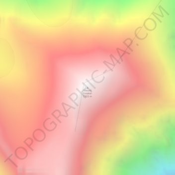Mappa topografica Mount Foraker, altitudine, rilievo