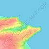 Mappa topografica Martin Plage, altitudine, rilievo