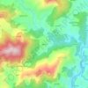 Mappa topografica siyona, altitudine, rilievo