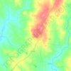 Mappa topografica Pedrógão de São Pedro, altitudine, rilievo