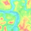 Mappa topografica Collinsburg, altitudine, rilievo