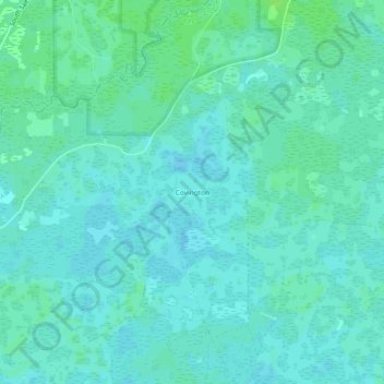 Mappa topografica Covington, altitudine, rilievo