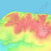 Mappa topografica Blancmesnil, altitudine, rilievo