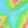 Mappa topografica La Chapelle, altitudine, rilievo