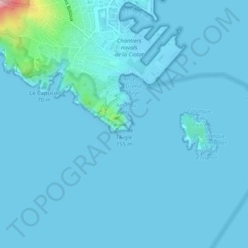 Mappa topografica Bec de l'aigle, altitudine, rilievo