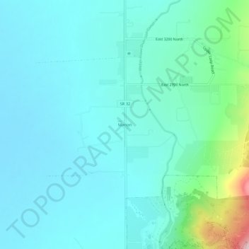 Mappa topografica Marion, altitudine, rilievo