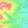 Mappa topografica Le Quincieux, altitudine, rilievo