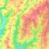 Mappa topografica Puyrigaud, altitudine, rilievo
