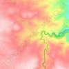 Mappa topografica Escarigo, altitudine, rilievo