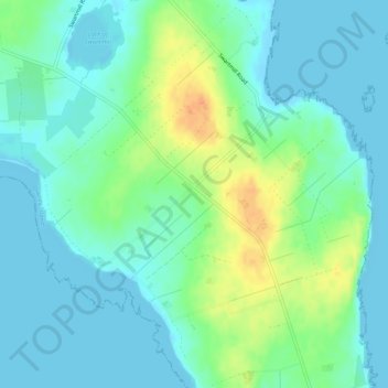 Mappa topografica Skelwick, altitudine, rilievo