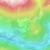 Mappa topografica La Combe, altitudine, rilievo