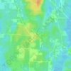 Mappa topografica Live Oak, altitudine, rilievo