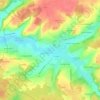 Mappa topografica La Prairie du Gateau, altitudine, rilievo