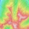 Mappa topografica Val di Luce, altitudine, rilievo