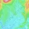 Mappa topografica Hameau de la Caumette, altitudine, rilievo