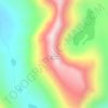 Mappa topografica Quartzite Mountain, altitudine, rilievo