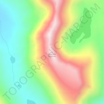 Mappa topografica Quartzite Mountain, altitudine, rilievo